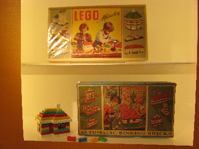A display of two of the earliest sets